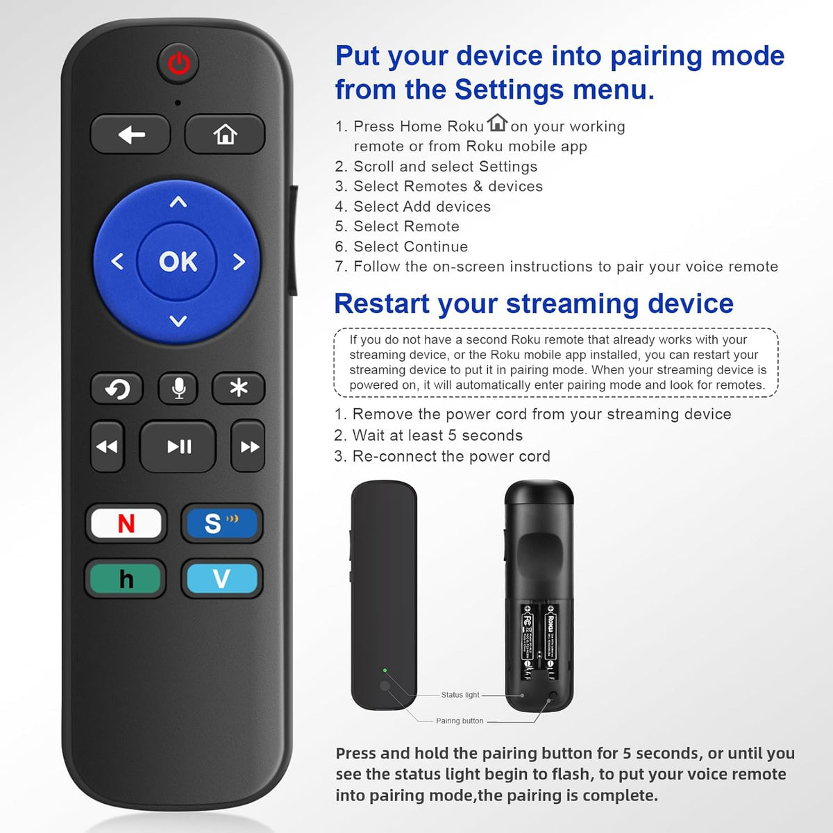 Roku Remote Control X24169