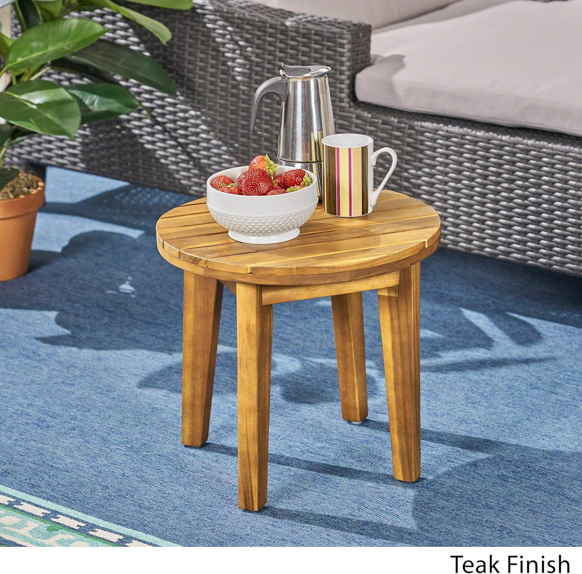 16 Acacia Wood Outdoor Side Table J747