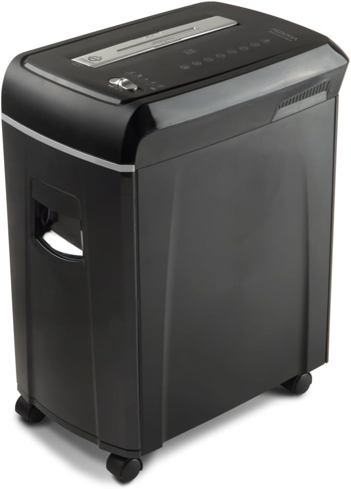 10-Sheet Micro-Cut Paper CD Credit Card Shredder with Pullout Basket T407