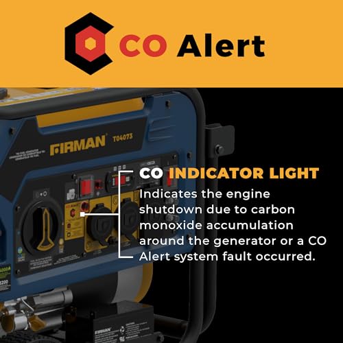 4000W Electric Start Portable Generator B87442
