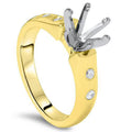 14K Cathedral Engagement Ring Setting I572
