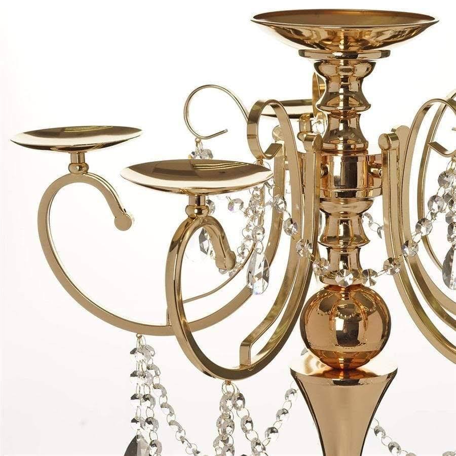 Gold Metal Candle Holder Candelabra M848642
