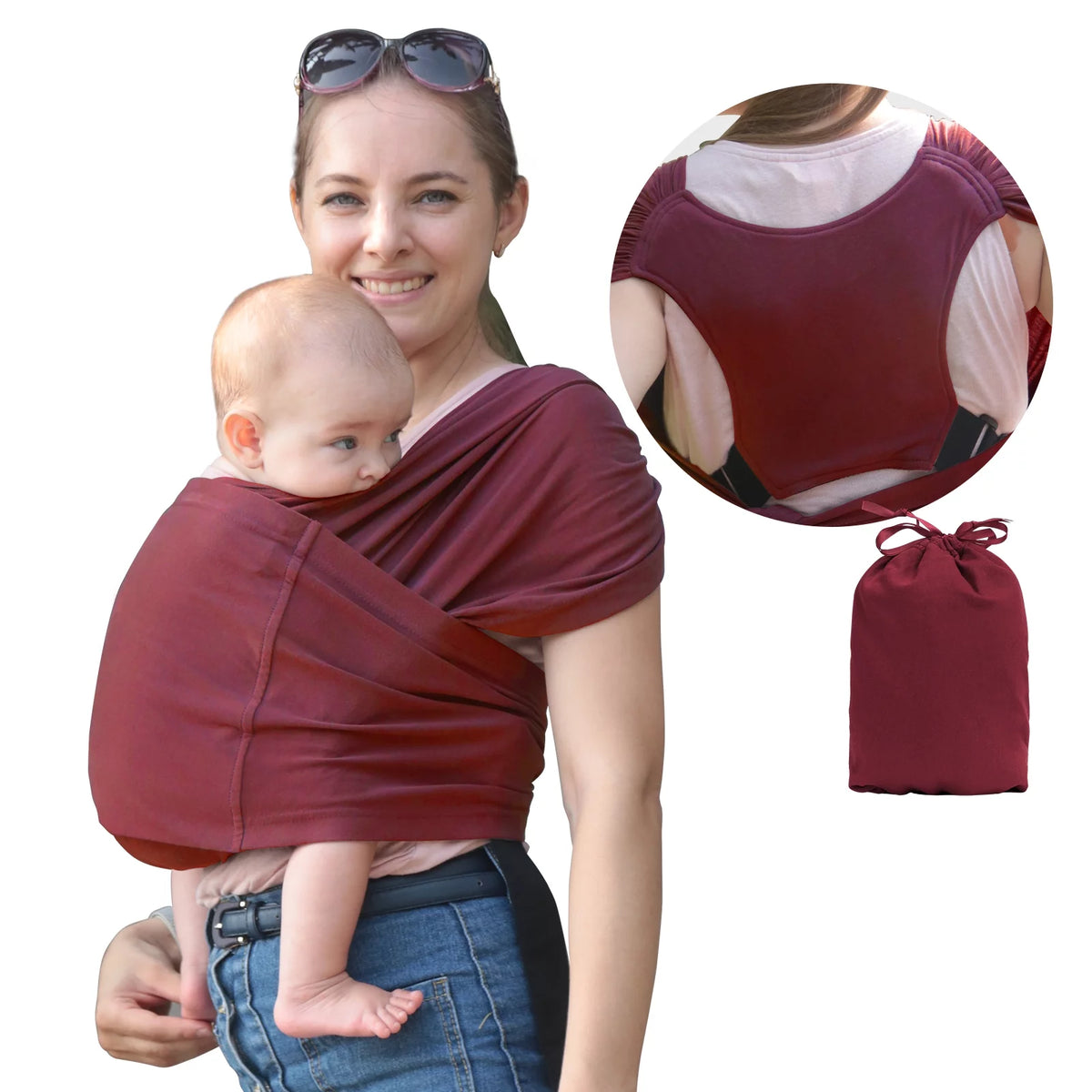 Organic Cotton Adjustable Baby Wrap Carrier Y104