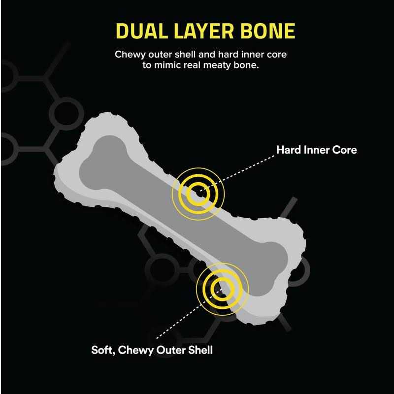 Dual Layer Bone Dog Toy Z631