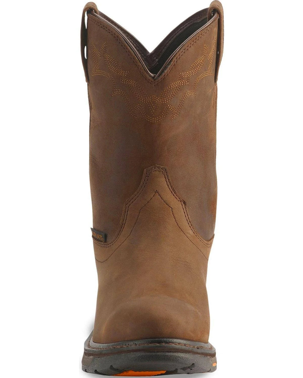 Brown Pull-On Work Boots T70846