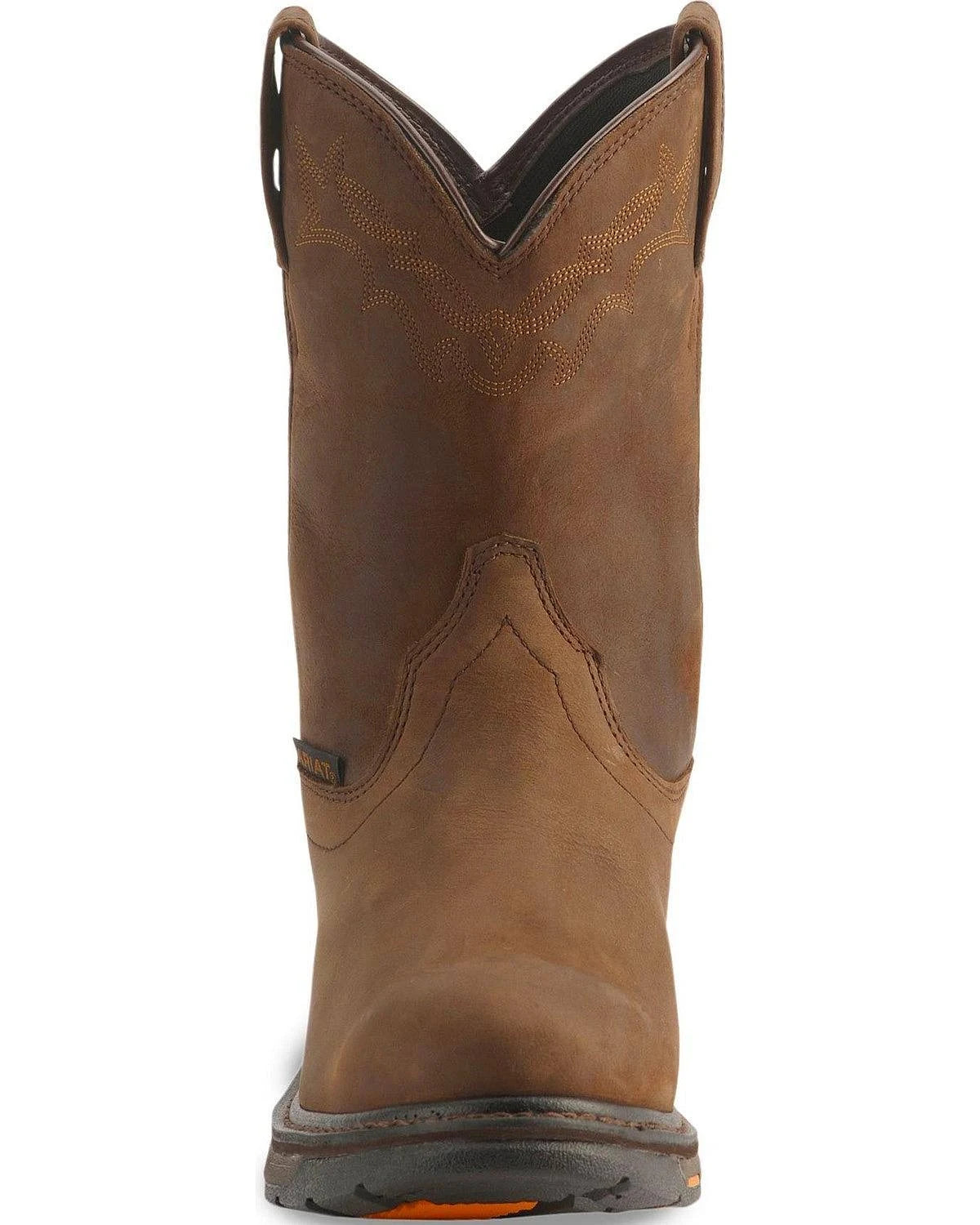 Brown Pull-On Work Boots T70846