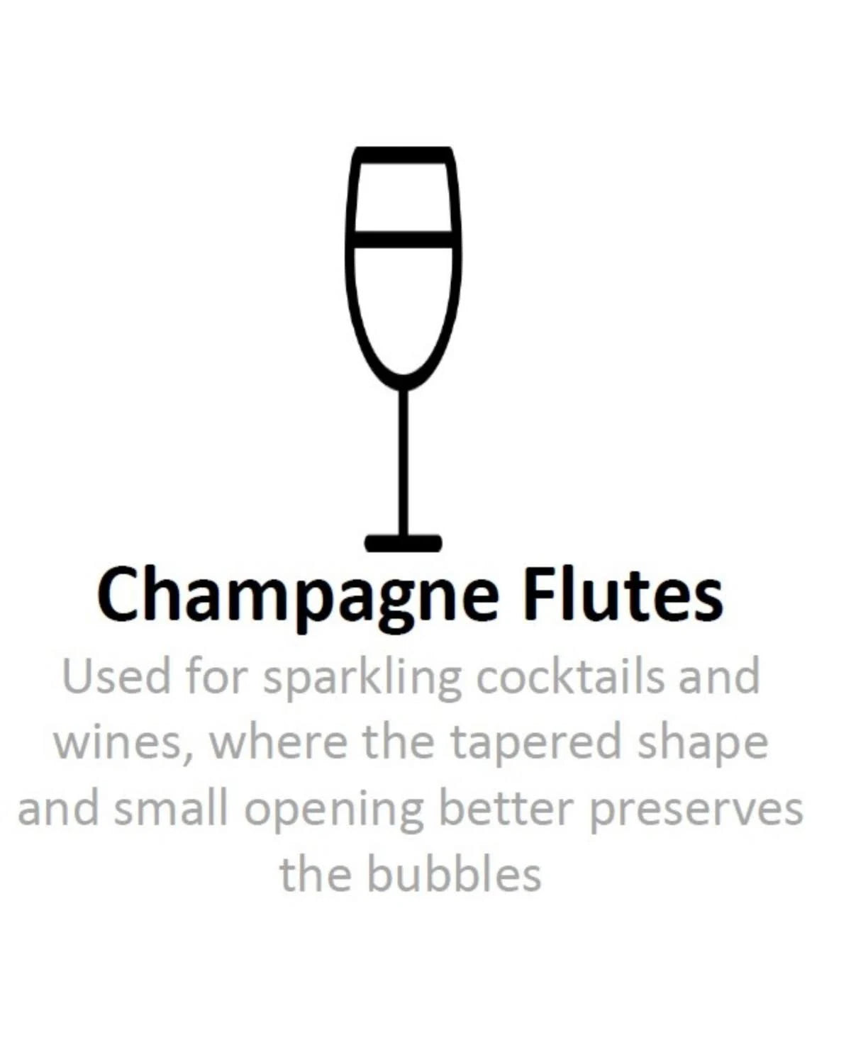 Set of 2 Toasting Flutes Y818