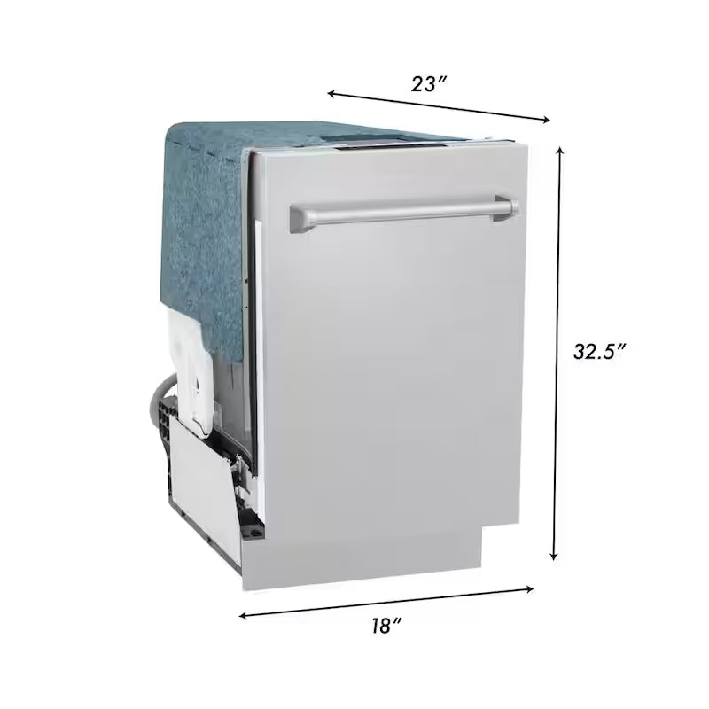 18 in. Compact Dishwasher with 2 Racks I867