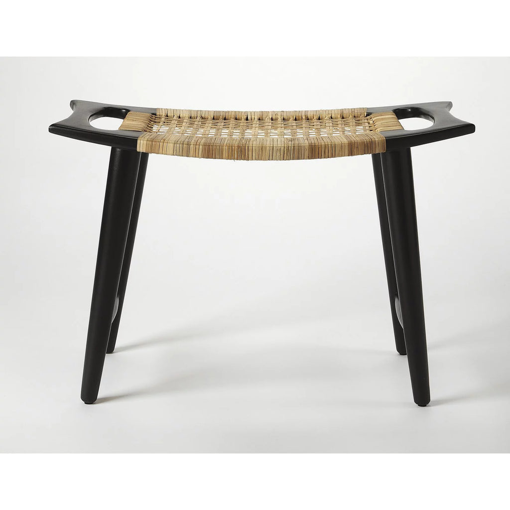 Black and Natural Foot Stool L8365