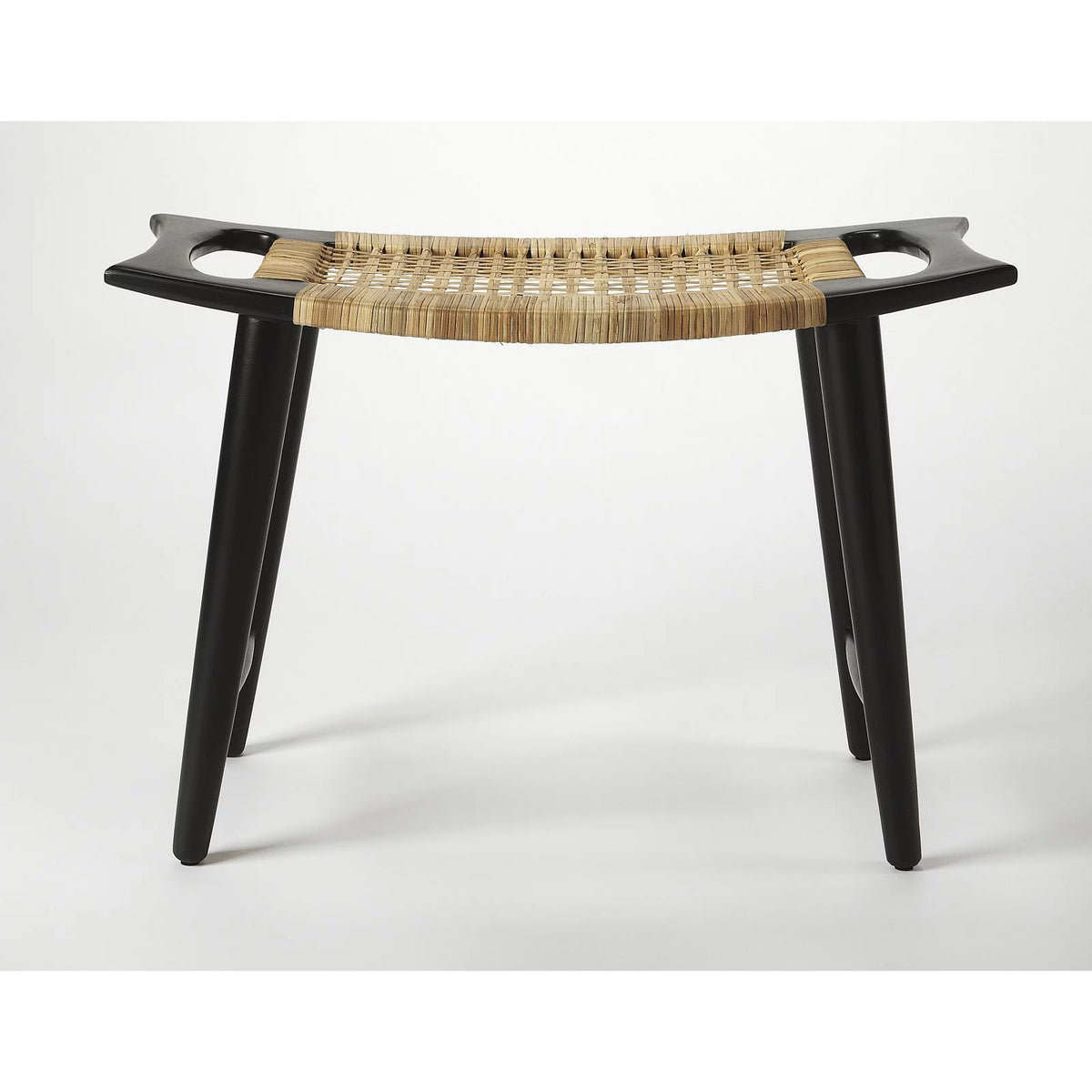 Black and Natural Foot Stool L8365