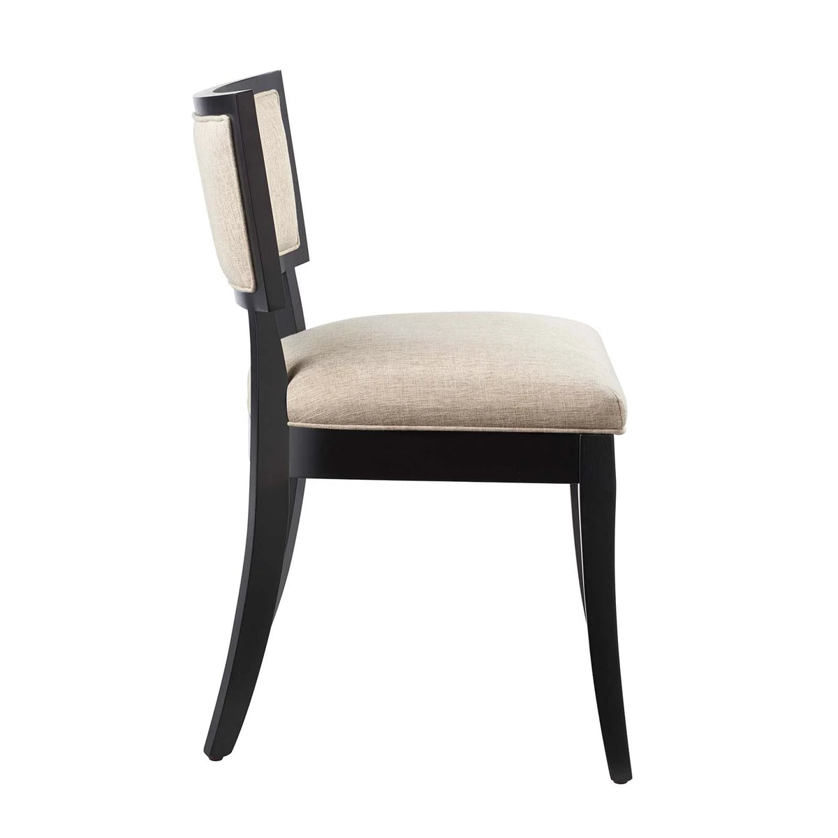 Beige Upholstered Fabric Dining Chairs Set of 2 G46836