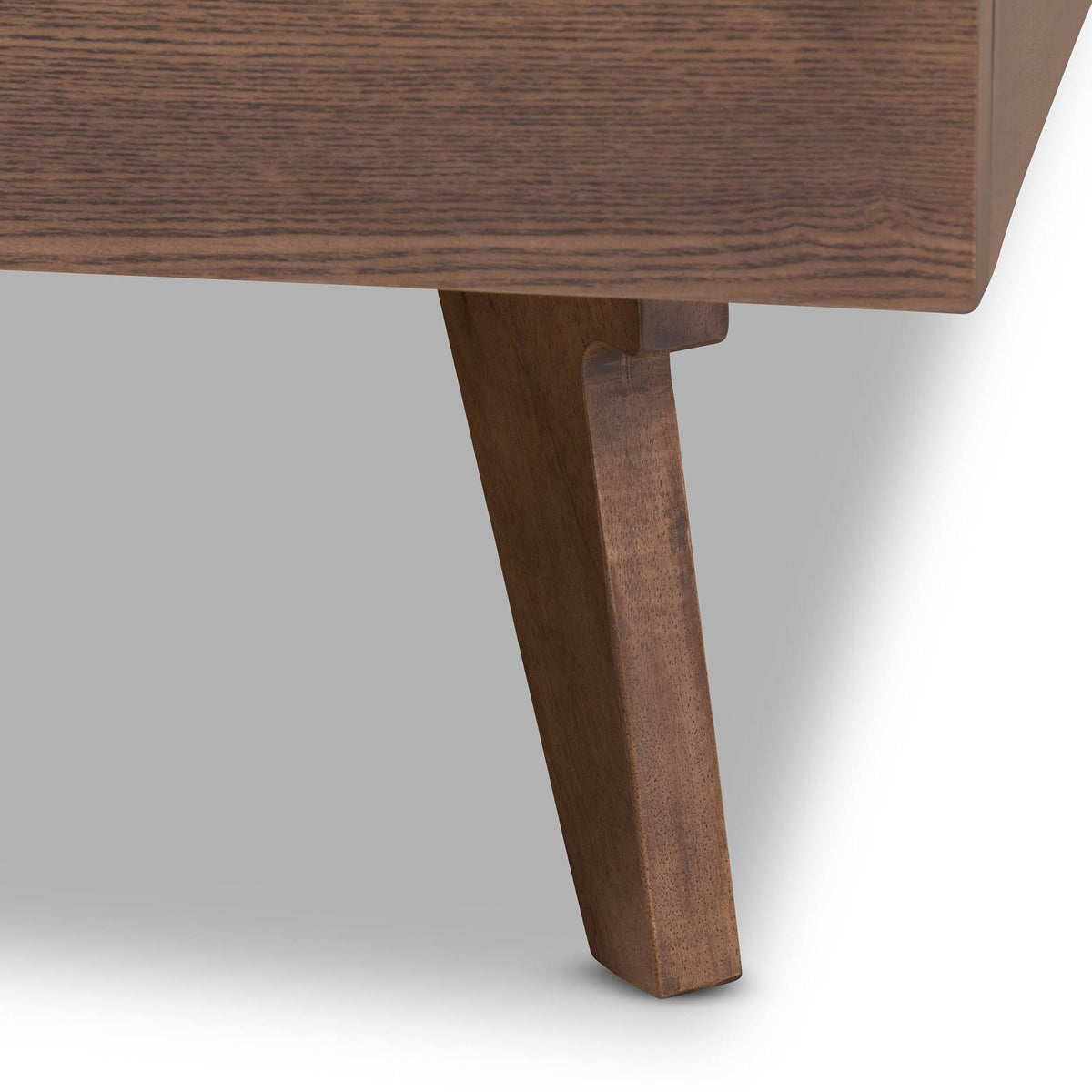 Solid Wood Bed Frame Full / Walnut Brown S27659