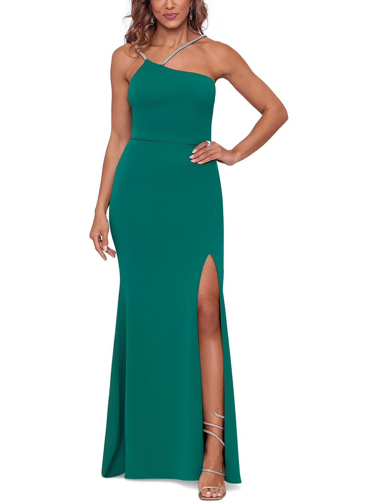 One Shoulder Long Evening Dress X589