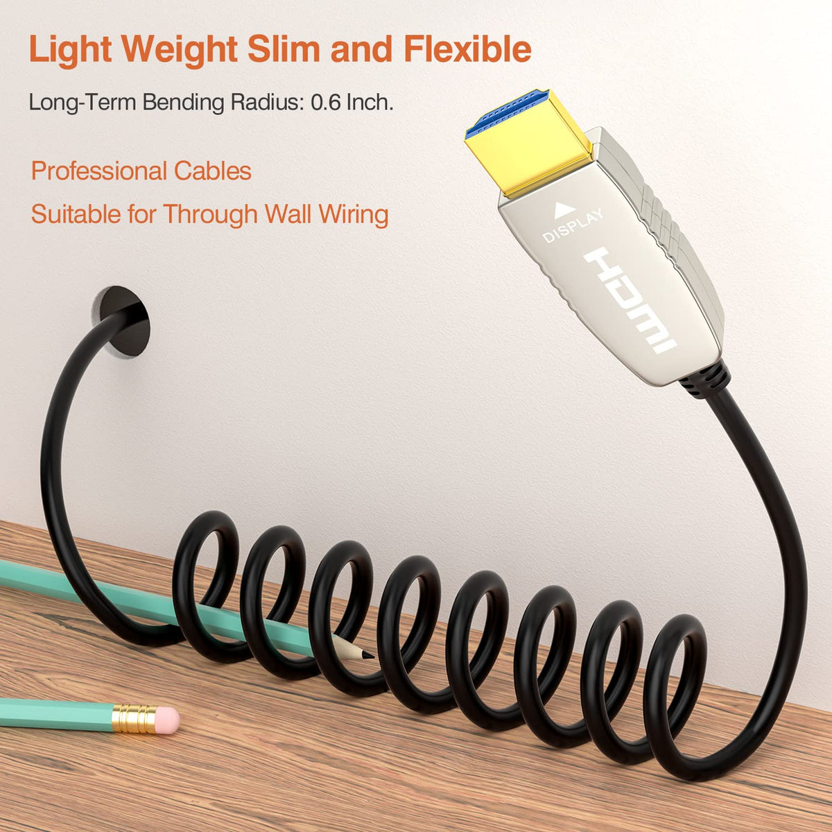HDMI2.0b Fiber Optic Cable 65 feet 20m K533434