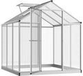 Walk-in Polycarbonate Greenhouse with Roof Vent V28237