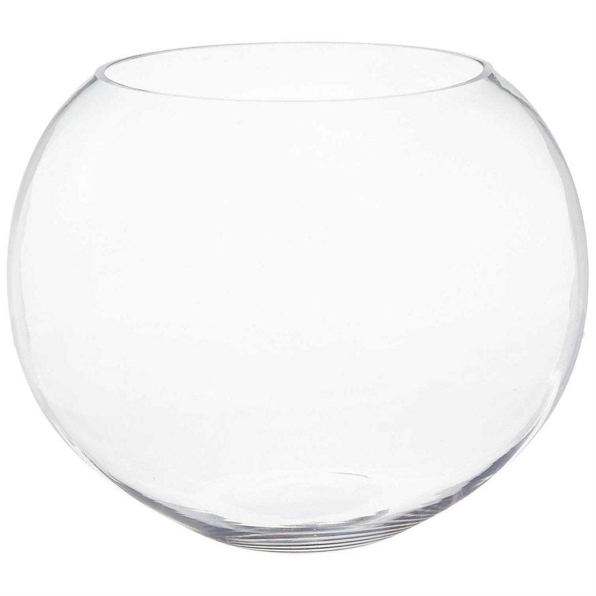 Clear Glass Bubble Bowl Vase U1750