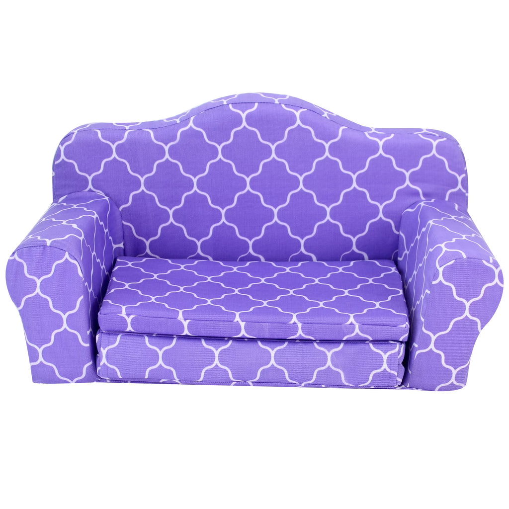 Plush Pull Out Couch/Double Bed for 18" Dolls P8381