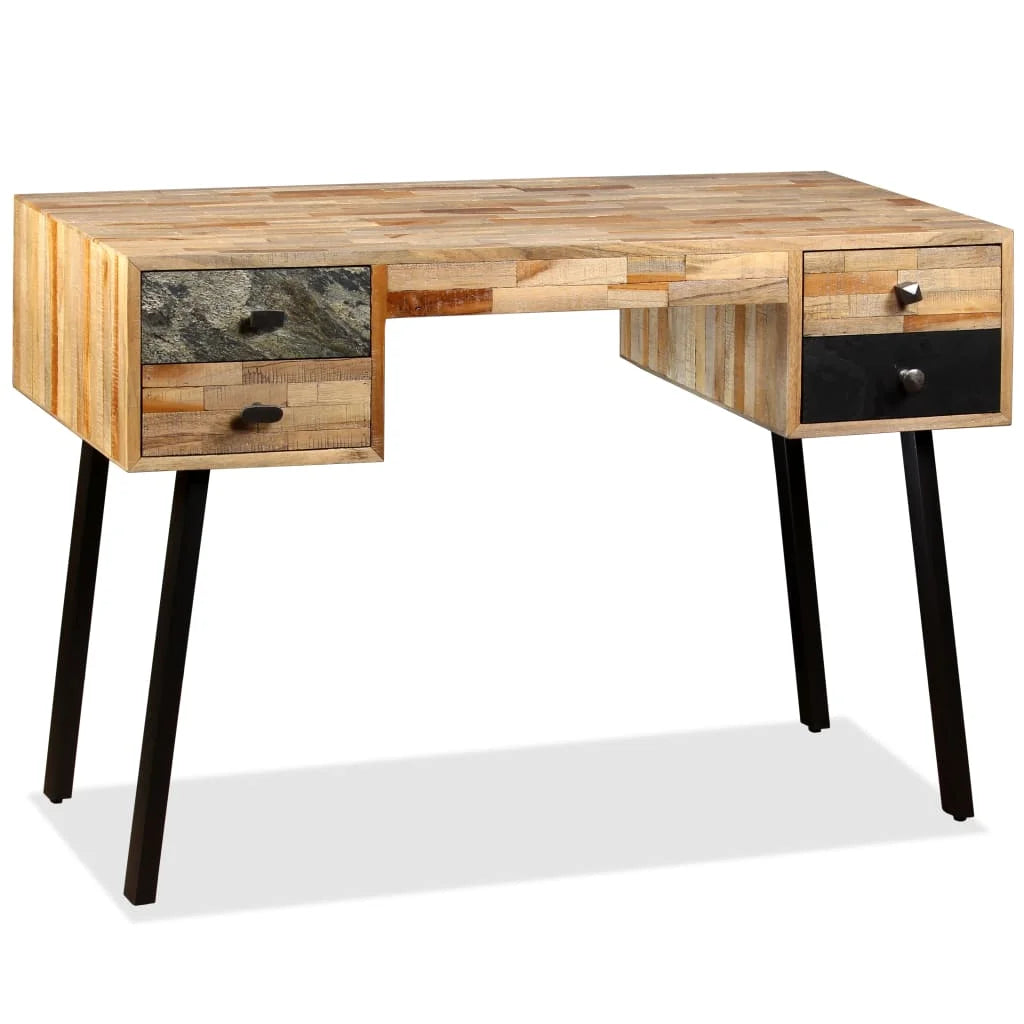 Solid Reclaimed Teak Writing Desk K79262