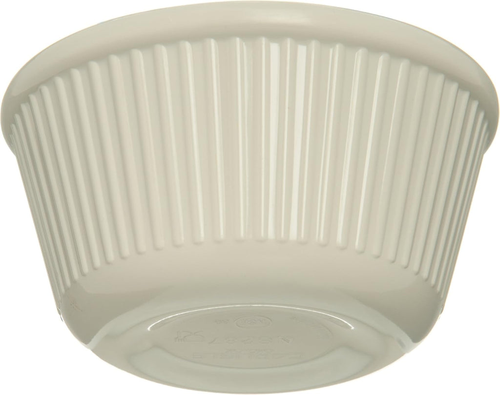 Melamine Fluted Ramekin Set, 4 oz Capacity, Bone (Case of 12) O16383