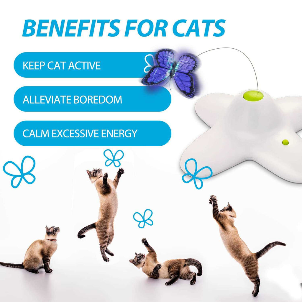 Interactive Cat Butterfly Toy with Two Replacements X5199