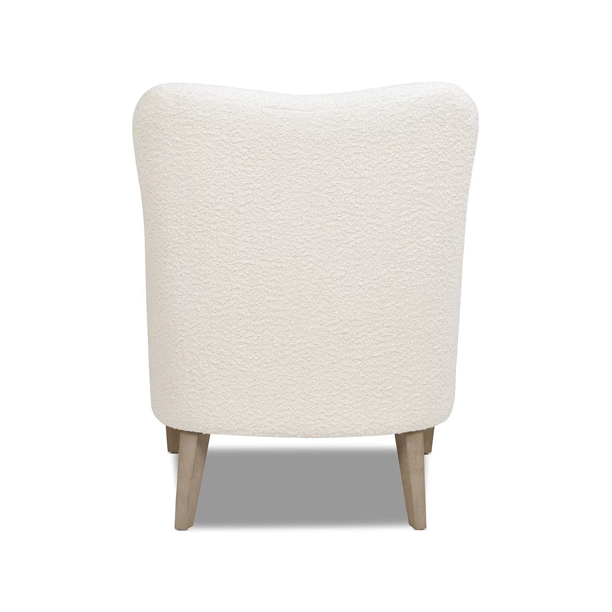 Ivory White Boucle Accent Chair C442