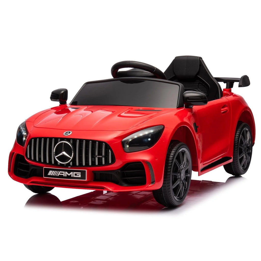 12V Electric Ride on Car Toy with Remote Control, LED Lights, Black G422