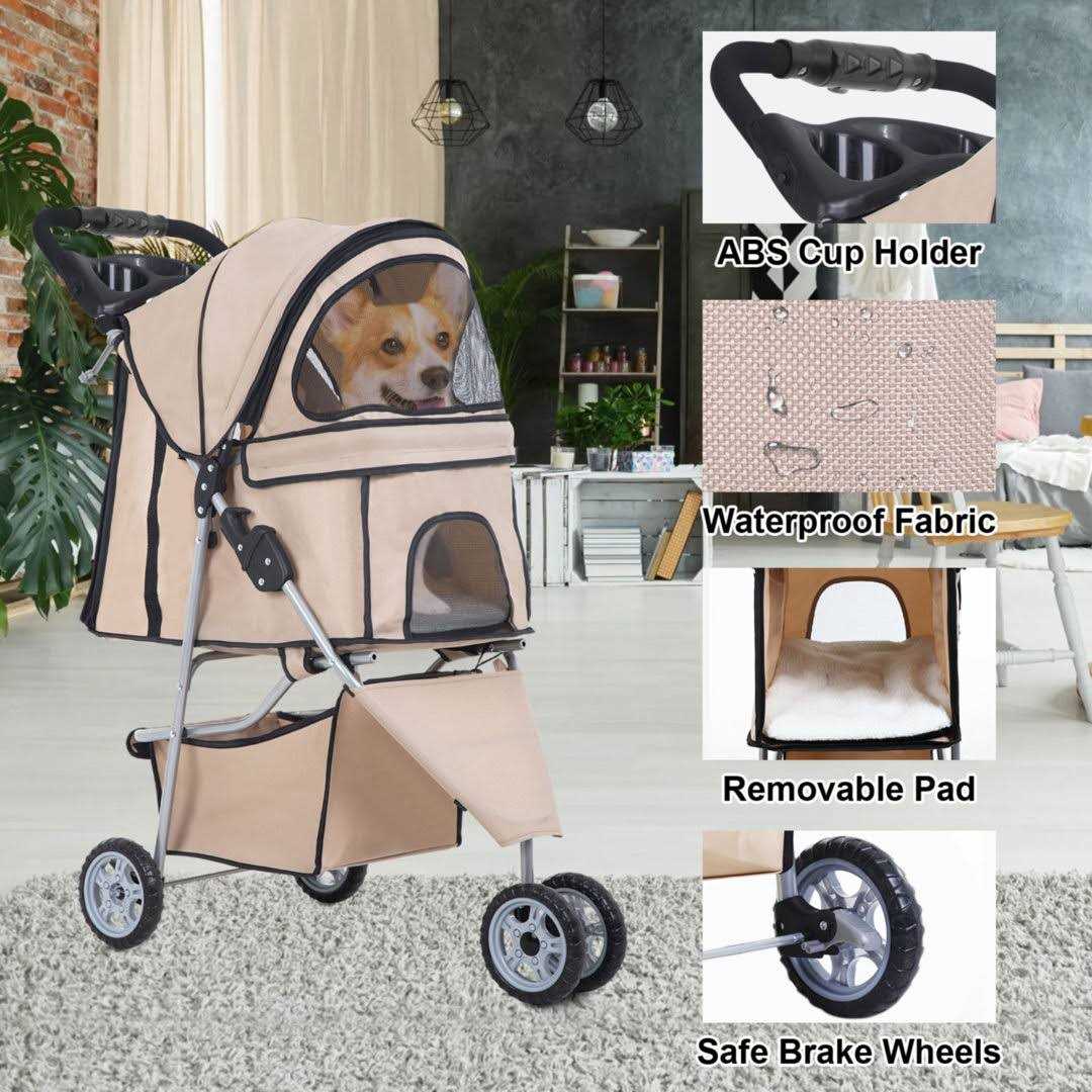 Pet Stroller Folding Carrier E122