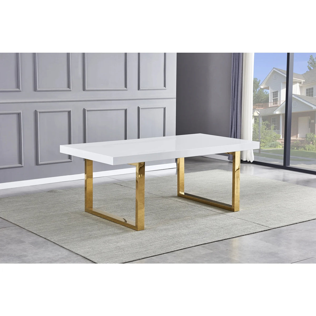 White Modern Dining Table B868