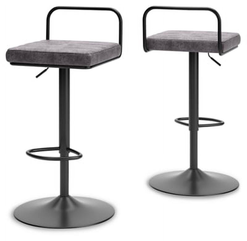 Brown/Black Tall Swivel Barstool I87365
