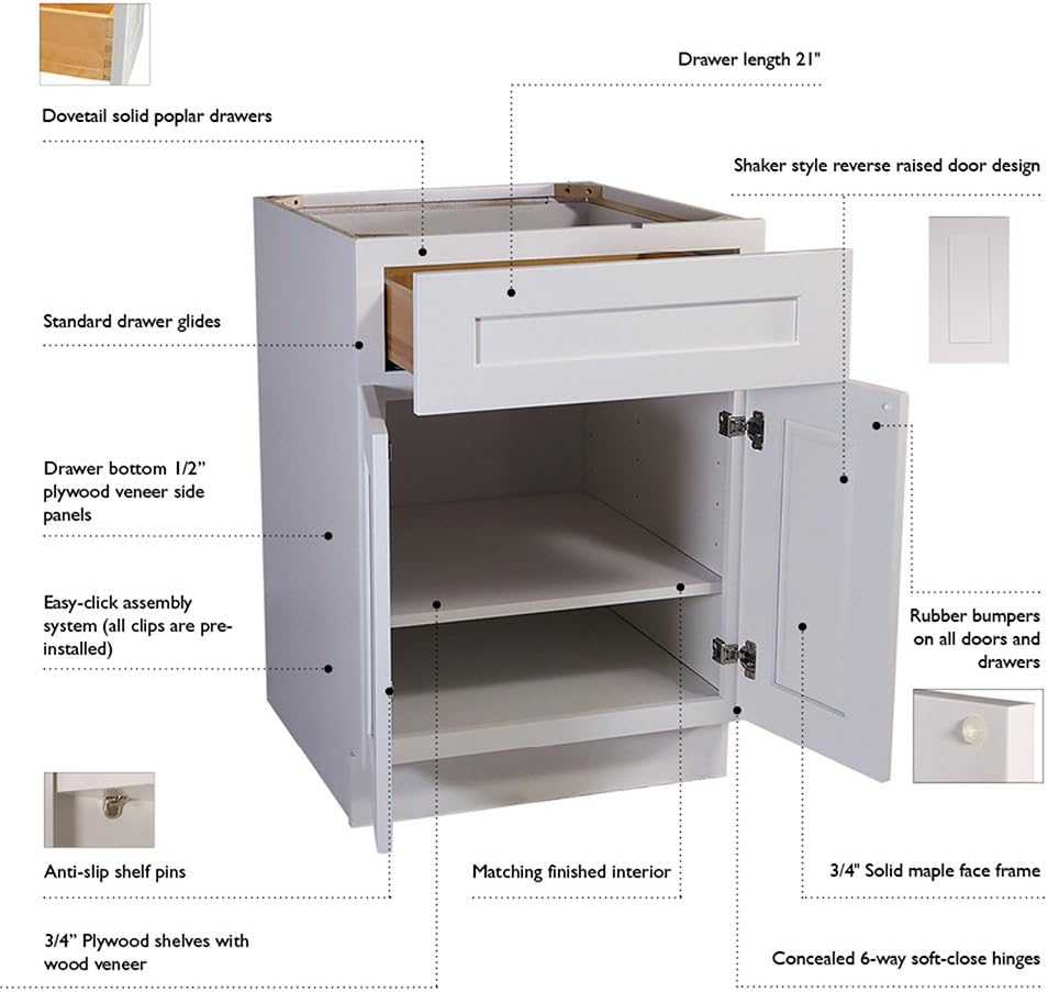White Shaker Wall Cabinet M94402