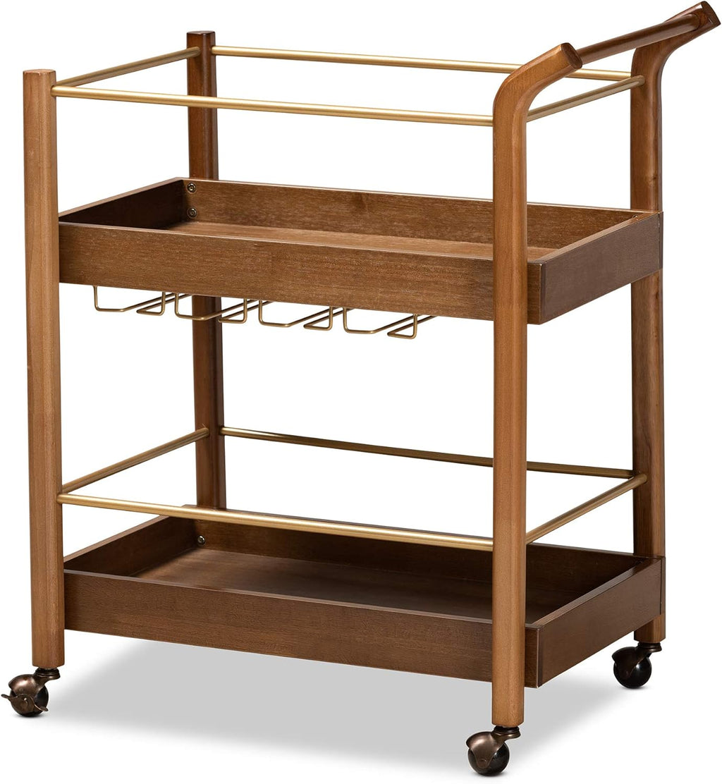 Walnut Brown Trolleys and Carts E38392