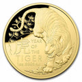 1 oz Gold $100 Lunar Year of the Tiger Domed Proof Coin V502
