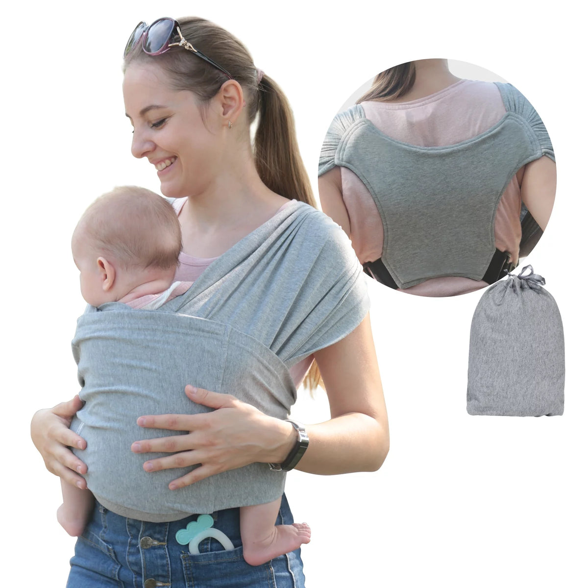 Organic Cotton Adjustable Baby Wrap Carrier Y104