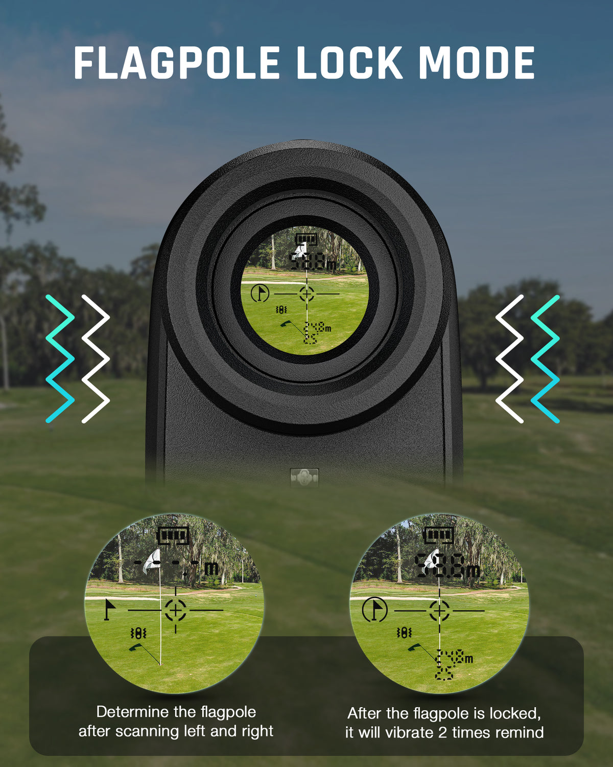1100Y 6X Magnification Slope Golf Rangefinder X748