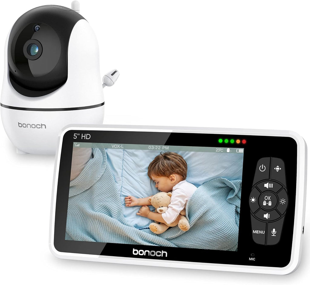 720P 5 HD Display Night Vision Video Baby Monitor with Camera and Audio X321