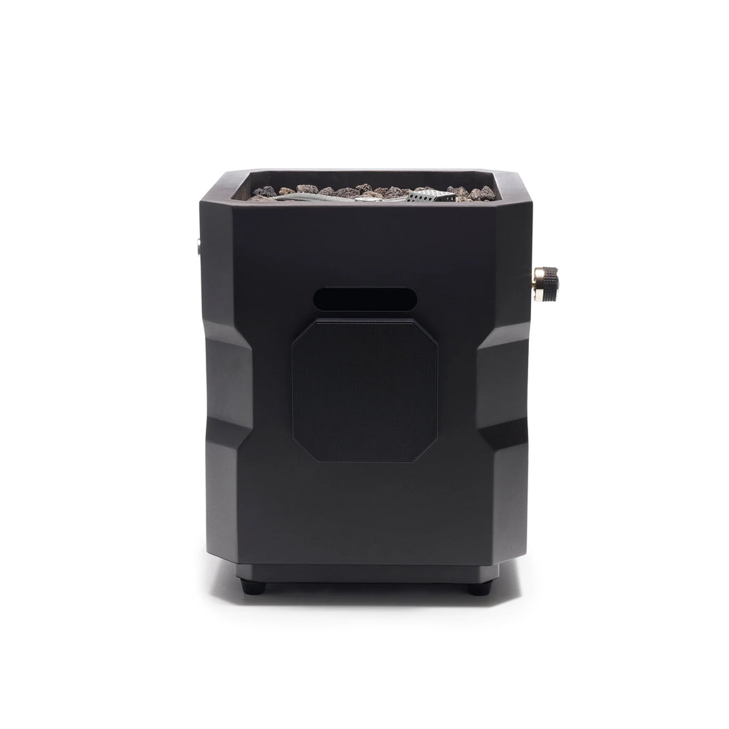 Portable Wireless Fire Pit with Speaker Sound System, Black J252
