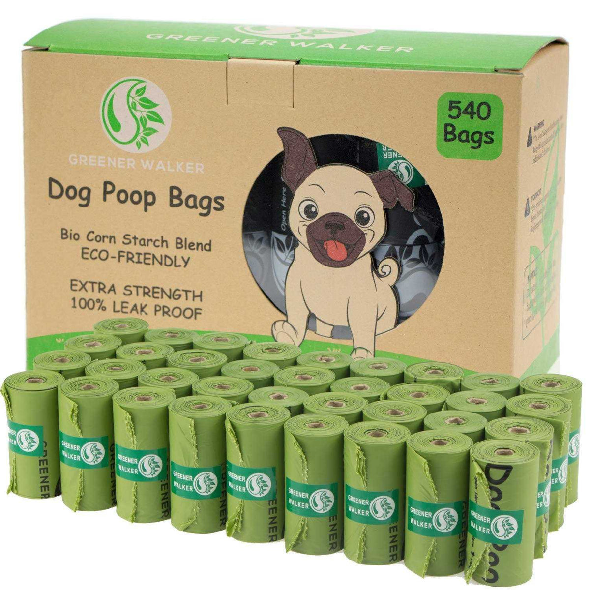 540 Bags Extra Thick Strong Leak Proof Dog Waste Bags K3401