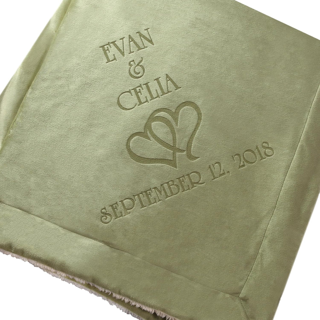Hearts Wedding Couple Gifts Blanket K93838