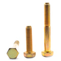 7/16x22-14 x 6 1/2x22 Coarse Thread Grade 8 Hex Cap Screw Alloy Steel Yellow Zinc Plated F851