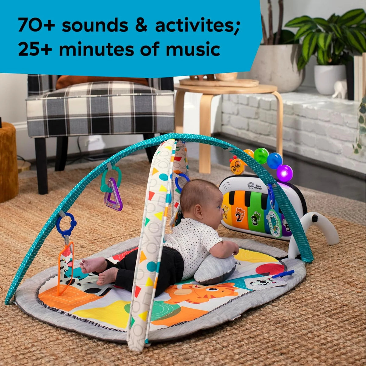 4-in-1 Baby Activity Gym & Tummy Time Play Mat with Piano B53966