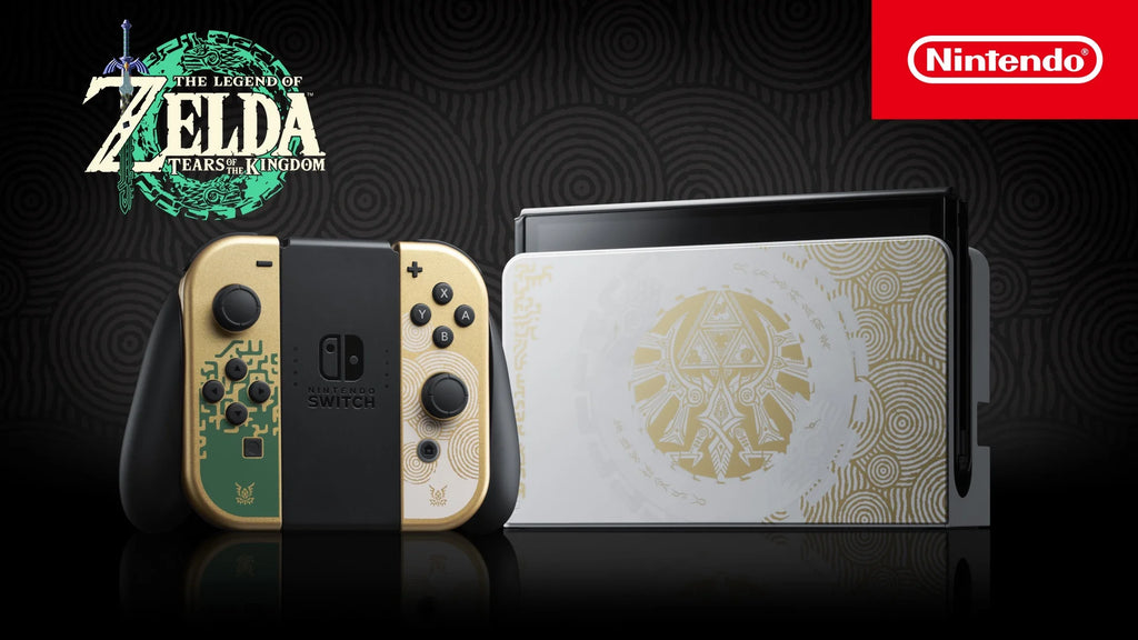 Green & Gold Joy-Con 64GB Console with Dock and Game Q53410