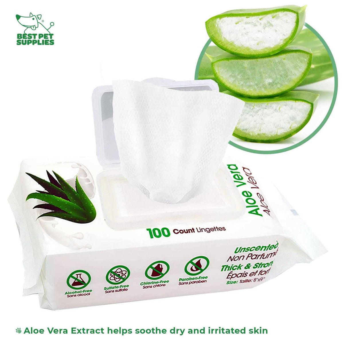 Pet Grooming Wipes for Dogs & Cats, 400 Pack K93152