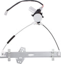 Front Left Driver Side Power Window Regulator with Motor for 2001-2005 Honda Civic 2 Door Coupe, Pack of 2 W345838