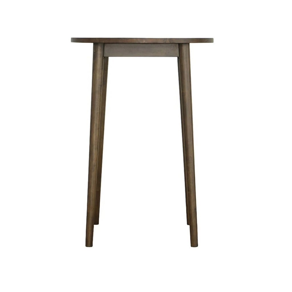 Wood Round Bar/Pub Table in Walnut Brown O224406