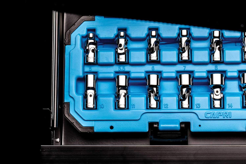 1/4 in. Drive Universal Socket Set, 5-15 mm Metric, 12-Piece O24016