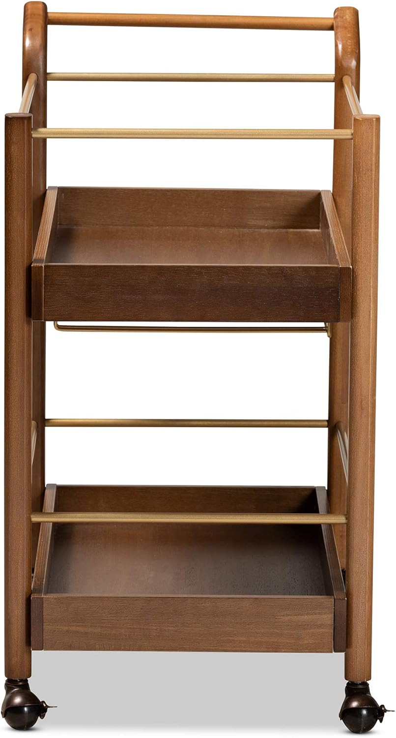 Walnut Brown Trolleys and Carts E38392