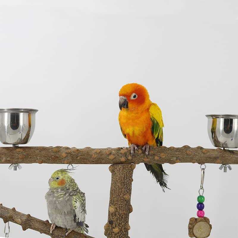 Wood Bird Perch Platform Stand M412338