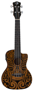 Tribal Concert Ukulele with Preamp T7192