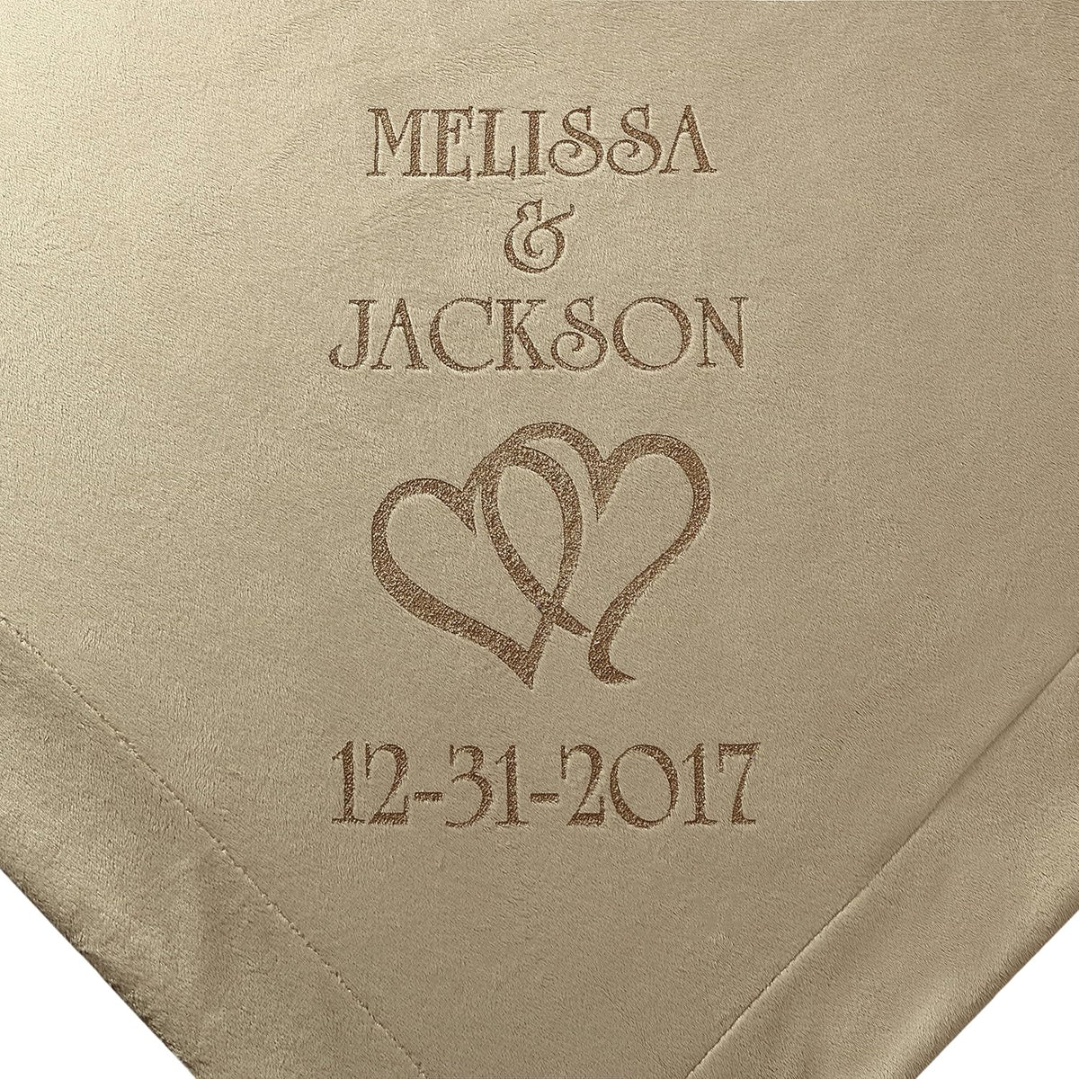 Hearts Wedding Couple Gifts Blanket K93838