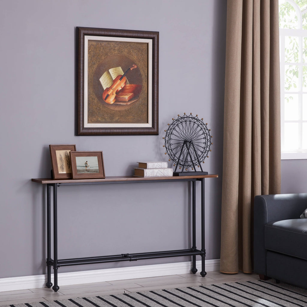 Black/Espresso Console Table Z62854